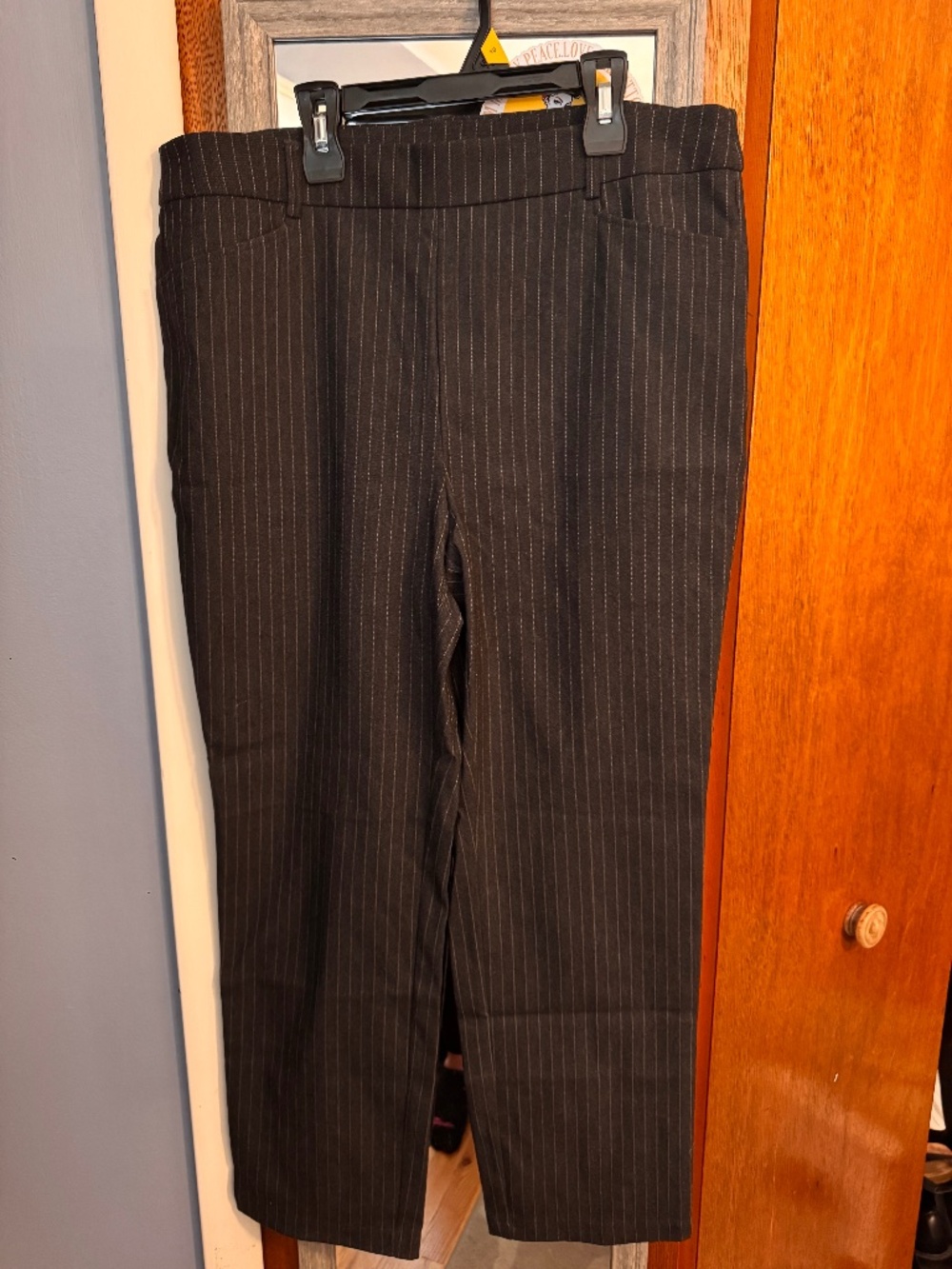 Pinstripe dress pants